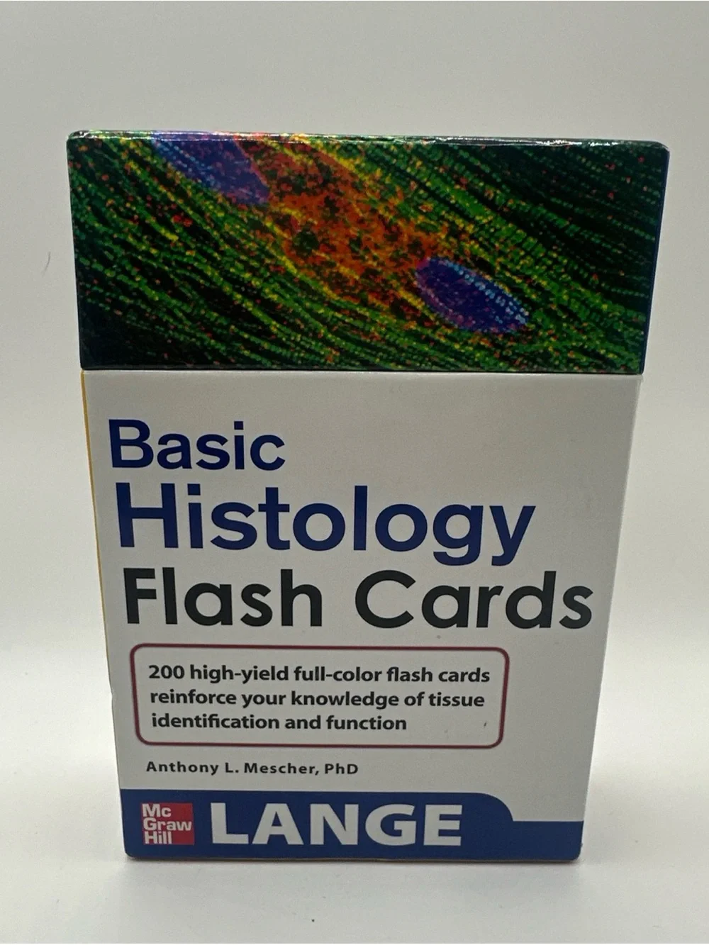 Lange Basic Histology Flash Cards - White with Multicolor Top